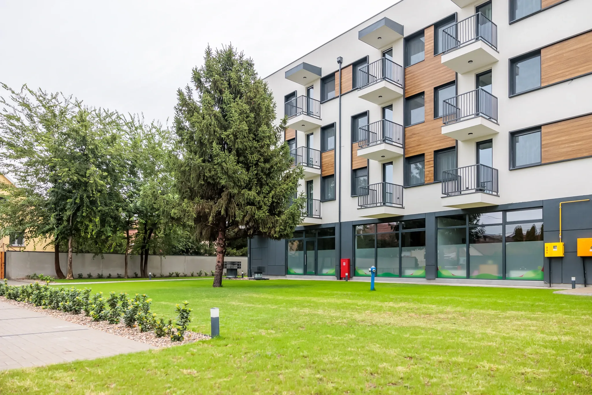 Apartment building exterior